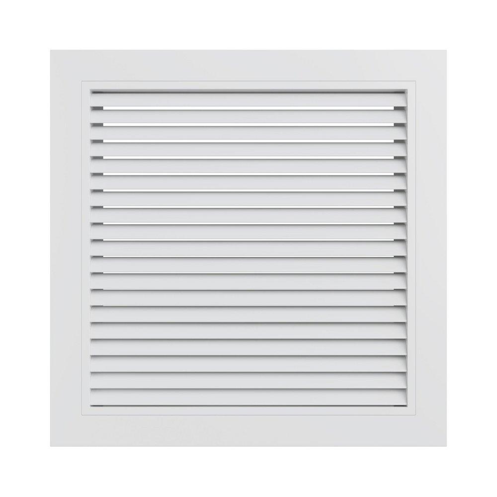 PROSELECT&reg; White 14 in. Aluminum Horizontal Blade Filter Grill 
