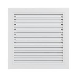 14 x 14 in. Filter Grille Horizontal Blade in White Aluminum