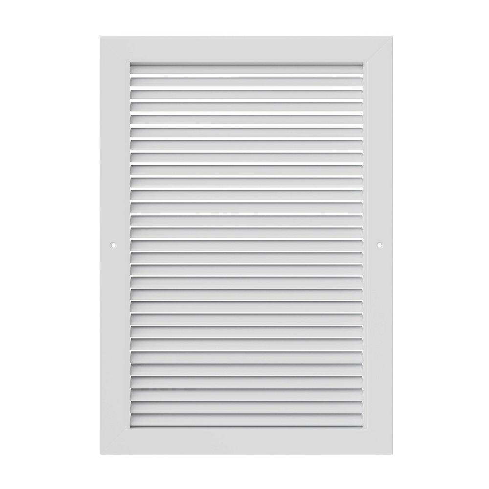 PROSELECT&reg; White 14 in. Aluminum Return Grille with Horizontal Blade 