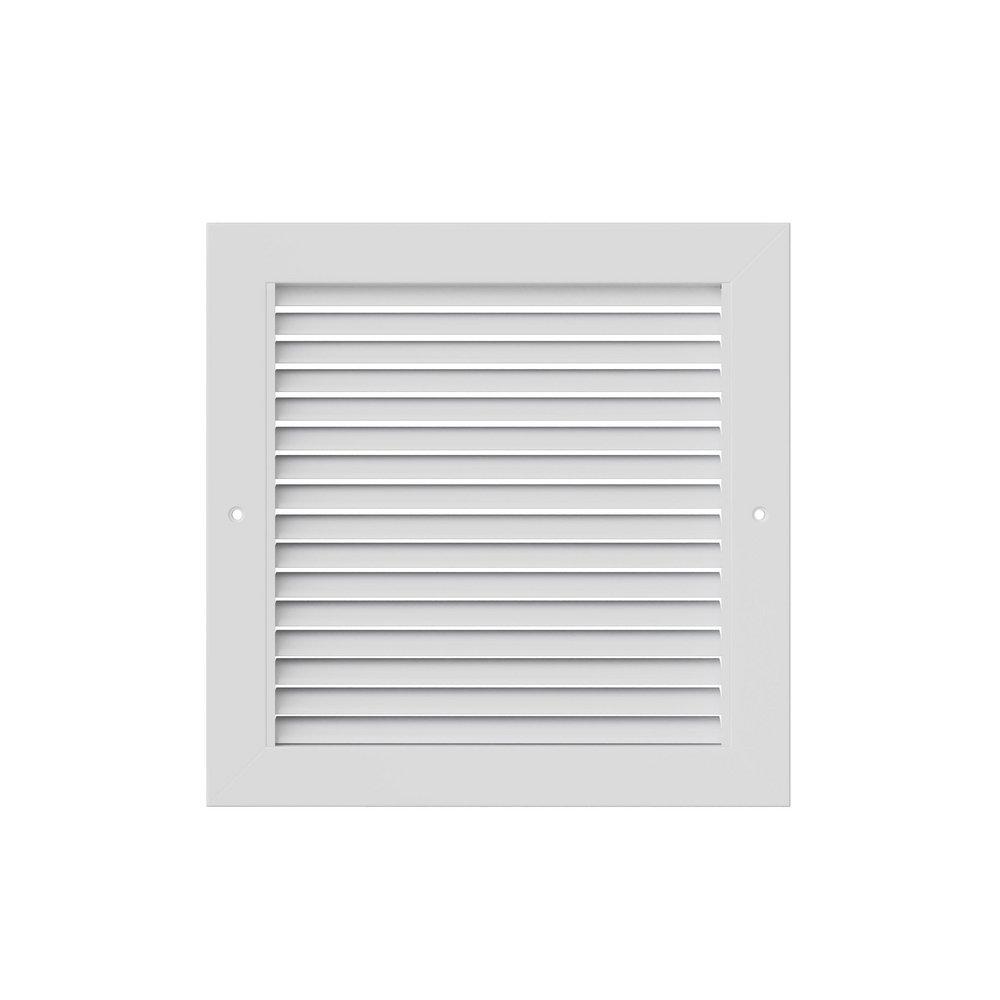 PROSELECT&reg; White 24 in. Aluminum Return Grille with Horizontal Blade 