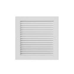 12 x 12 in. Commercial 1-way Return Grille in White Aluminum