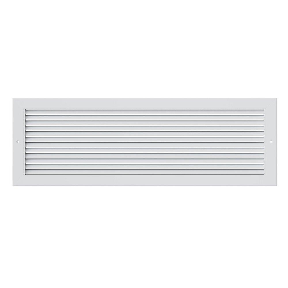 PROSELECT&reg; White 30 in. Aluminum Return Grille with Horizontal Blade 