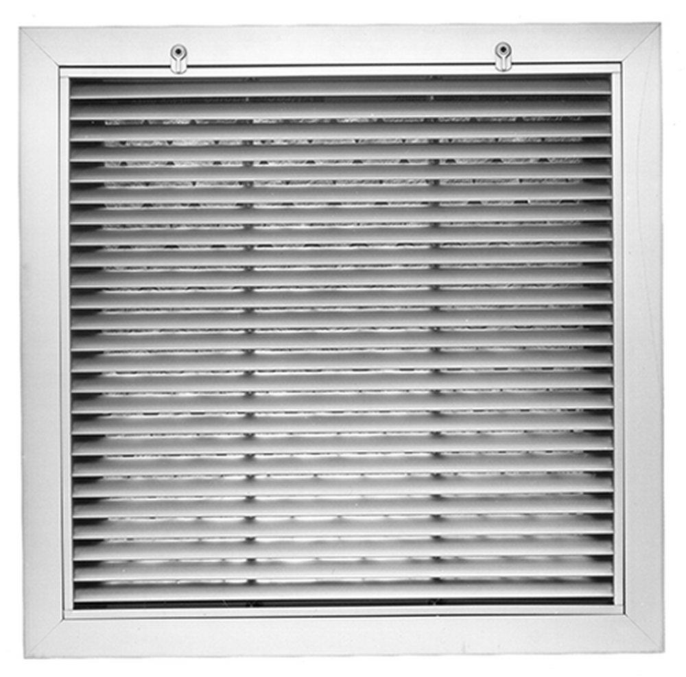 PROSELECT&reg; White 20 in. Filter Grille Horizontal Blade in White Steel 