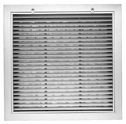 20 x 20 in. Filter Grille Horizontal Blade in White Steel