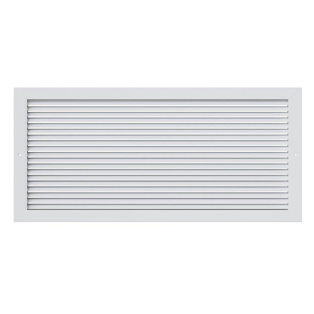PROSELECT&reg; White 30 x 12 in. Commercial Return Grille in White Aluminum 