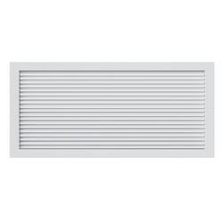 30 x 14 in. Commercial 1-way Return Grille in White Aluminum