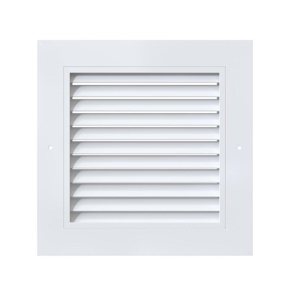 PROSELECT&reg; White 10 x 10 in. Commercial Return Grille in White Aluminum 