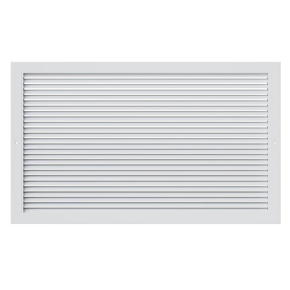 PROSELECT&reg; White 30 x 12 in. Commercial Return Grille in White Aluminum 