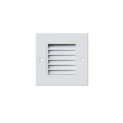 6 x 6 in. Commercial 1-way Return Grille in White Aluminum