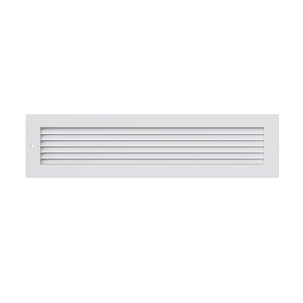PROSELECT&reg; White 24 x 10 in. Commercial Return Grille in White Aluminum 