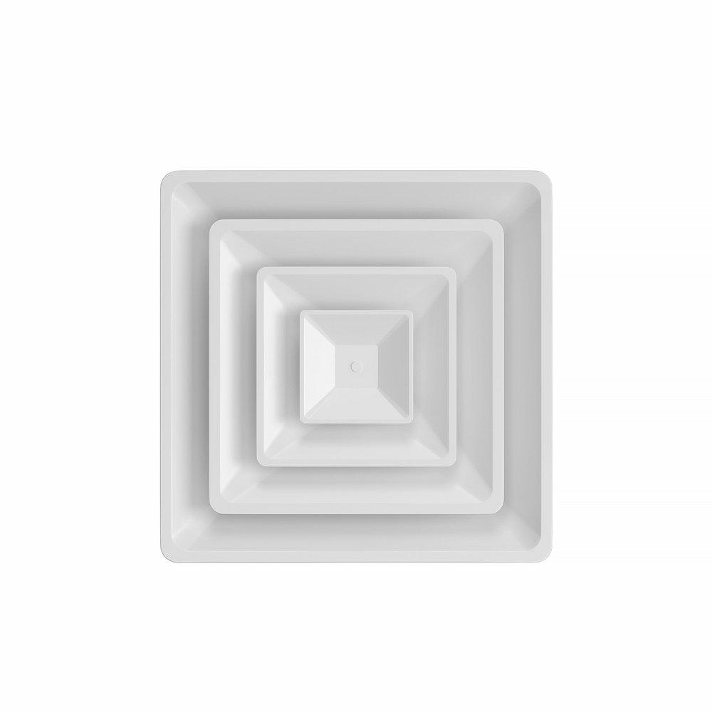 PROSELECT&reg; White 3 Cone T Bar Diffuser with Collar Insulation 