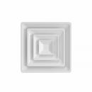 PROSELECT&reg; White 3 Cone T Bar Diffuser with Collar Insulation 