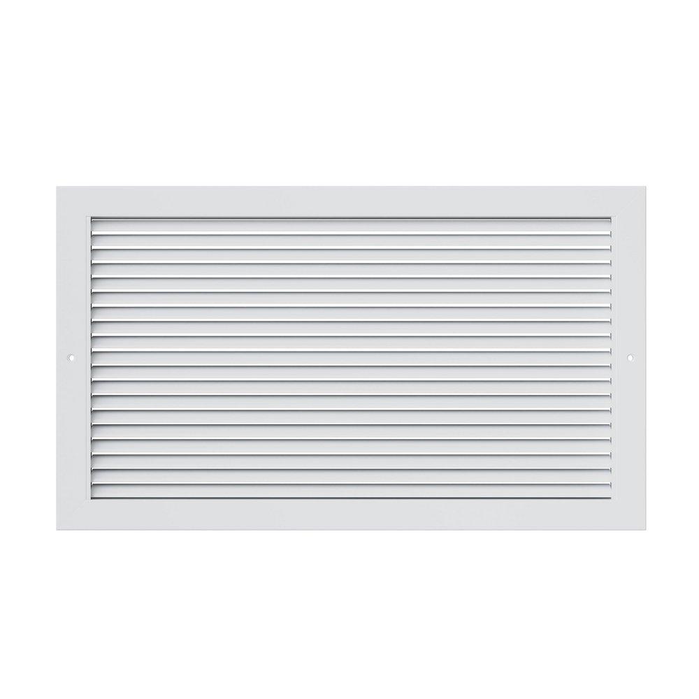PROSELECT&reg; White 24 x 16 in. Commercial Return Grille in White Aluminum 