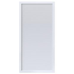 24 x 48 in. Filter Grille Horizontal Blade in White Aluminum