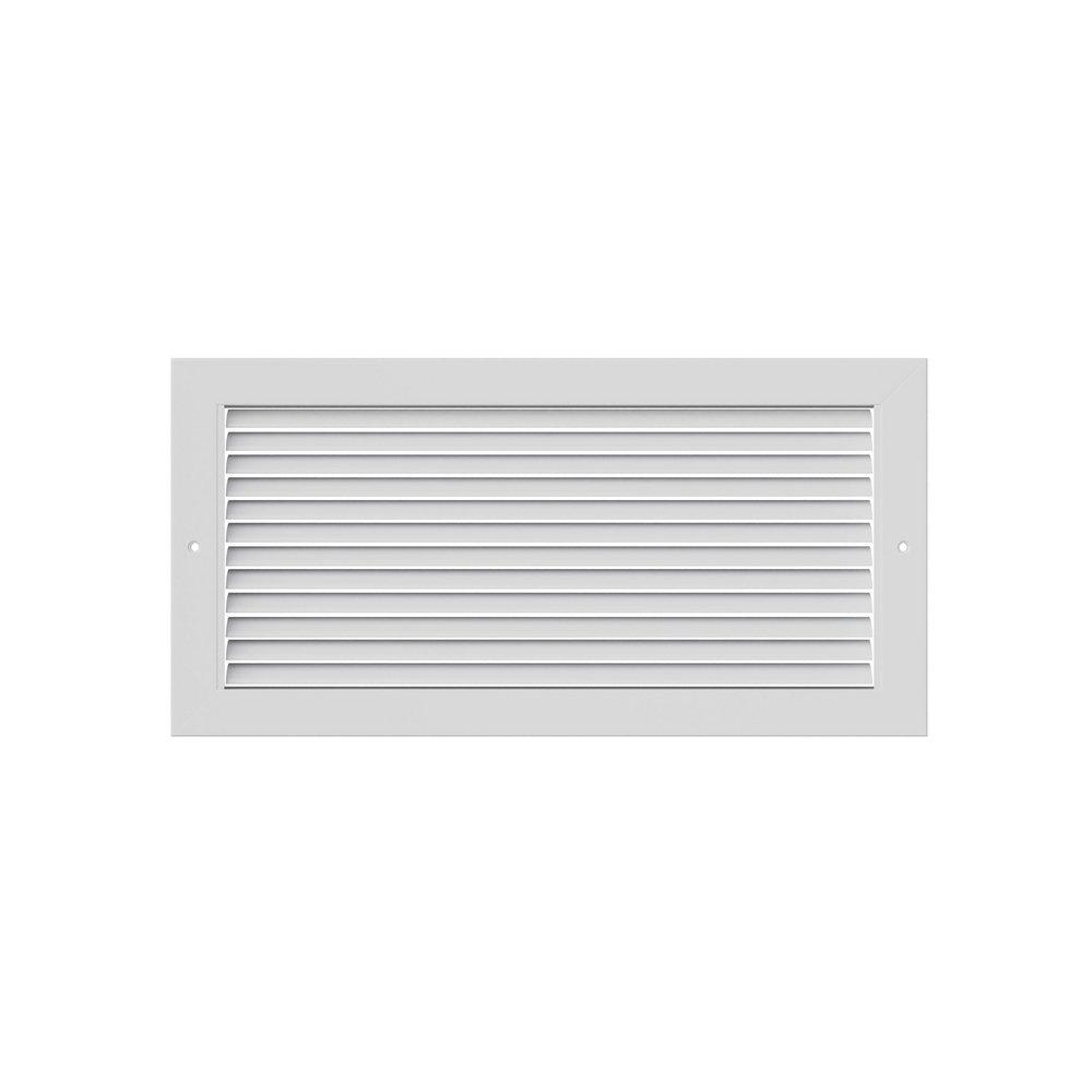 PROSELECT&reg; White 20 in. Aluminum Return Grille with Horizontal Blade 