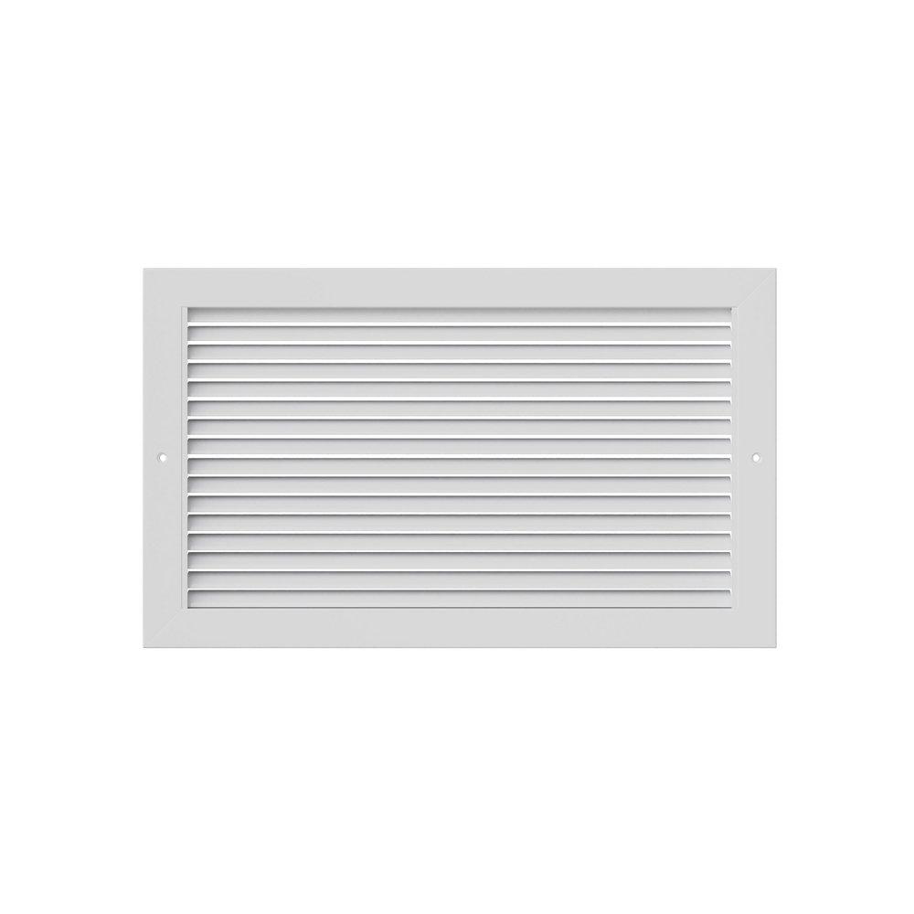 PROSELECT&reg; White 20 in. Aluminum Return Grille with Horizontal Blade 