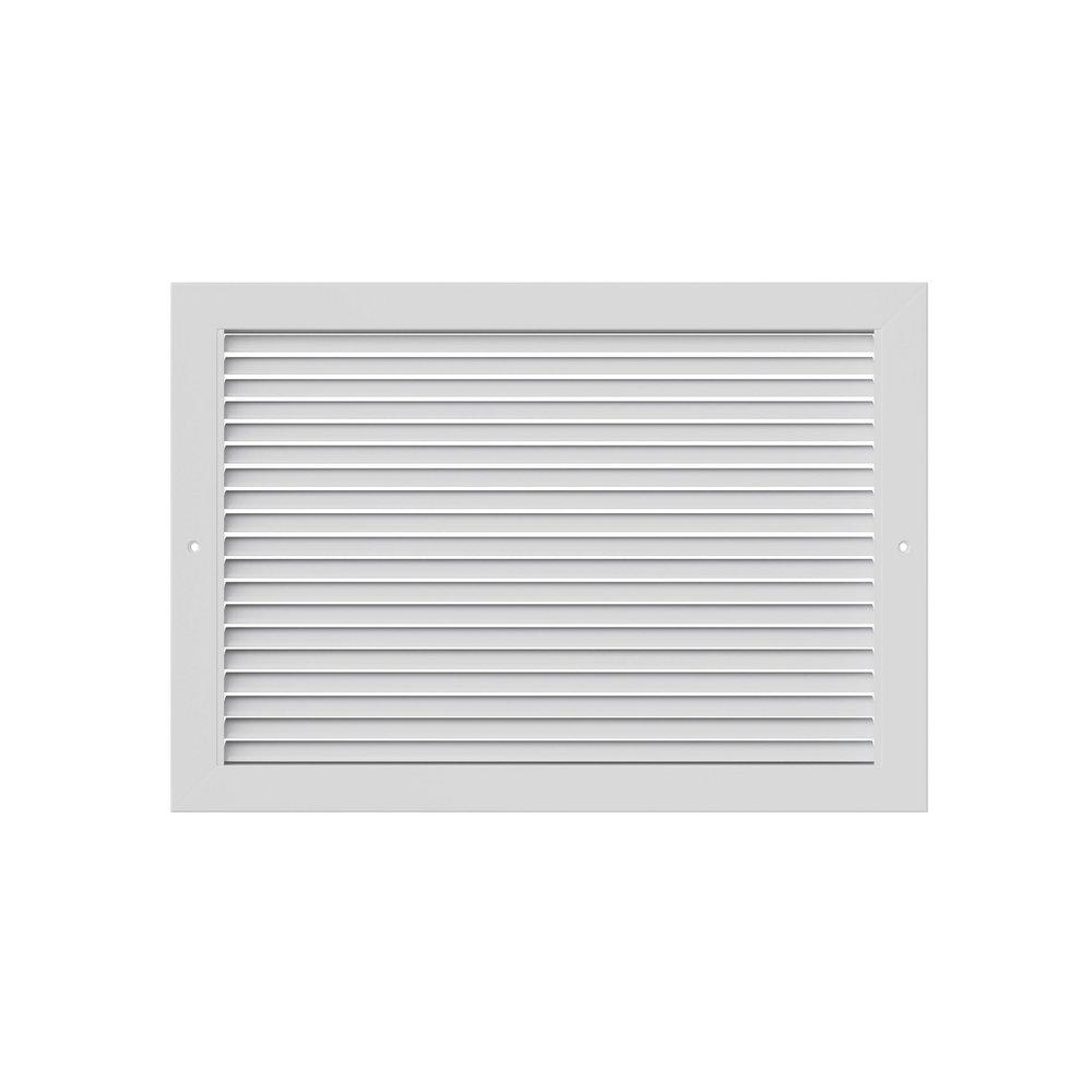 PROSELECT&reg; White 20 in. Aluminum Return Grille with Horizontal Blade 