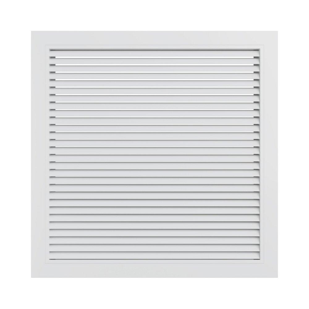 PROSELECT&reg; White 20 in. Filter Grille Horizontal Blade in White Aluminum 
