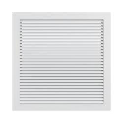 20 x 20 in. Filter Grille Horizontal Blade in White Aluminum