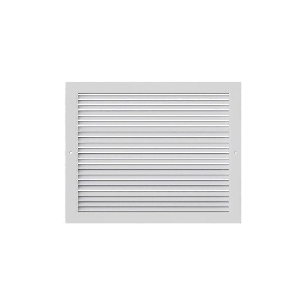 PROSELECT&reg; White 20 x 16 in. Commercial Return Grille in White Aluminum 