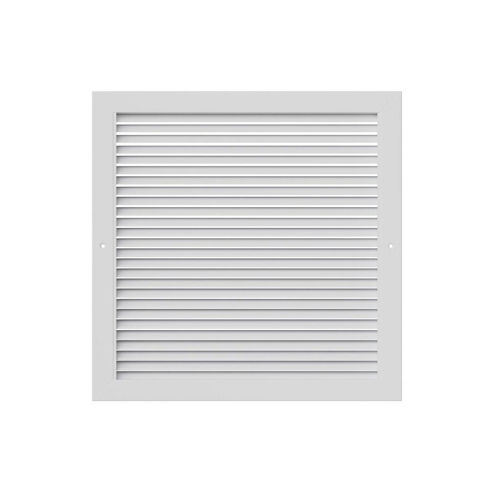 PROSELECT&reg; White 18 in. Aluminum Return Grille with Horizontal Blade 
