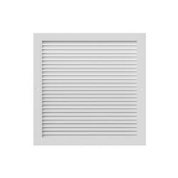 18 x 18 in. Commercial 1-way Return Grille in White Aluminum