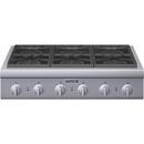 Thermador Stainless Steel 36 in. Natural Gas Rangetop in Stainless Steel 