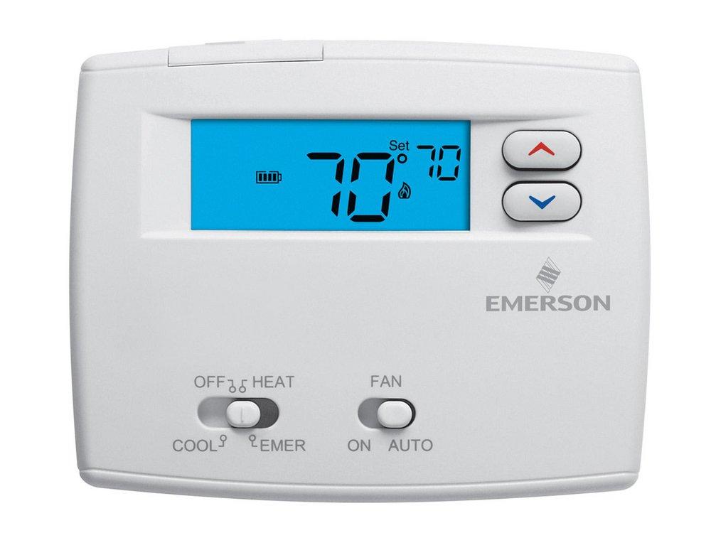 White-Rodgers White 2H/1C Non-programmable Thermostat 