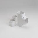 Slimduct&reg; White 2-3/4 in. Duct Tee 