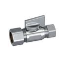 1/2 x 3/8 in. FIPS x Compression Lever Straight Supply Stop Valve in Chrome Plated