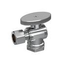 PROFLO&reg; Chrome Plated FIPS x Compression Knob Angle Supply Stop Valve in Chrome Plated 
