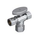 PROFLO® Chrome Plated Compression Lever Handle Angle Supply Stop Valve in Chrome Plated 