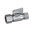 PROFLO&reg; Chrome Plated FIPS x Compression Lever Straight Supply Stop Valve in Chrome Plated 