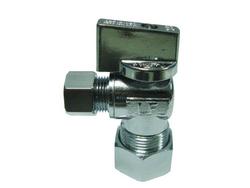 5/8 x 3/8 in. Compression Knob Angle Supply Stop Valve in Chrome Plated