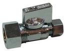 PROFLO® Chrome Plated OD Compression Knob Straight Supply Stop Valve in Chrome Plated 