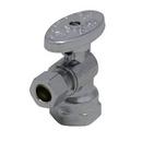 PROFLO® Chrome 1/2 x 3/8 in. Lever Handle Quarter Turn Angle Supply Stop Valve 