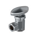 PROFLO&reg; Polished Chrome FIPS x Compression Knob Angle Supply Stop Valve in Polished Chrome 