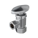 PROFLO&reg; Polished Chrome OD Compression Knob Angle Supply Stop Valve in Polished Chrome 