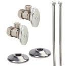 BrassCraft Chrome 1/2 in. Nominal Compact Angle Lavatory Supply Kit 