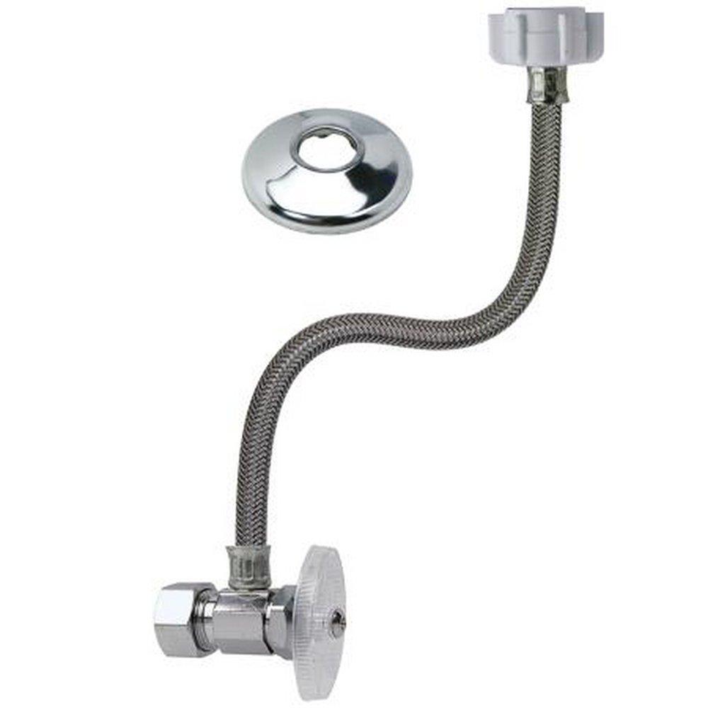 BrassCraft Polished Chrome Sink 1/2 in x 3/8 in x 1/2 in. Supply Kit in Polished Chrome 