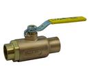 1/2 x 3/4 in. Bronze Standard Port Solder x NPSH 600# Ball Valve