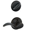 Schlage&reg; Oil Rubbed Bronze F59 AVA Right Hand 134 Fluorescent Lock HDLST 716 