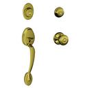 Schlage&reg; Antique Brass F62 PLY GEO 134 S KD Candelabra 4 N SL 609 