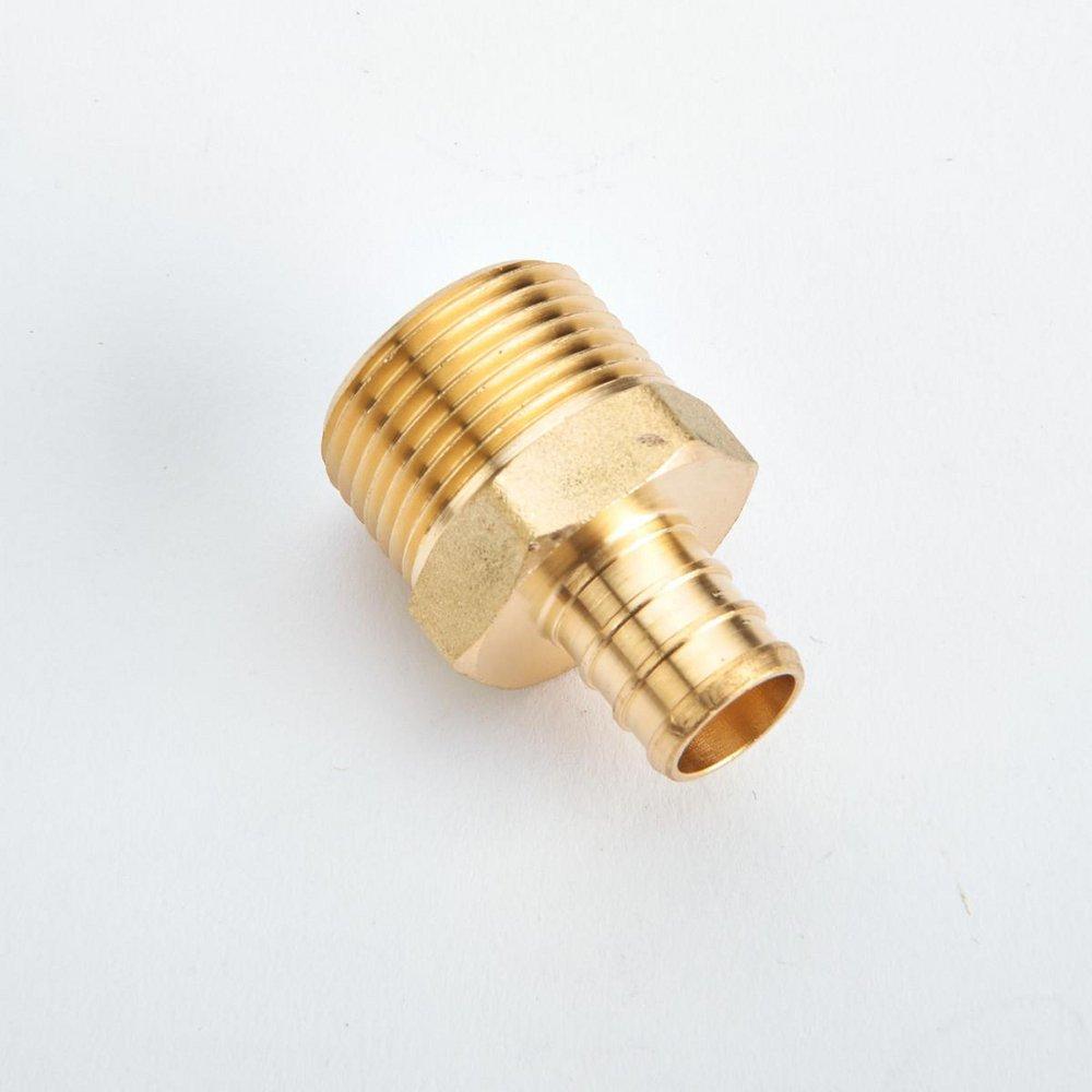 Watts Crimp x MNPT Brass Reducing Adapter (Pack of 10) 
