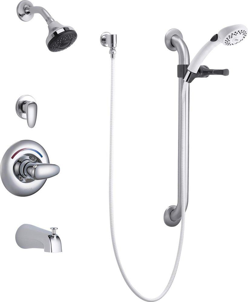 Delta Faucet Chrome Single Handle Single Function Bathtub & Shower Faucet Trim Only 