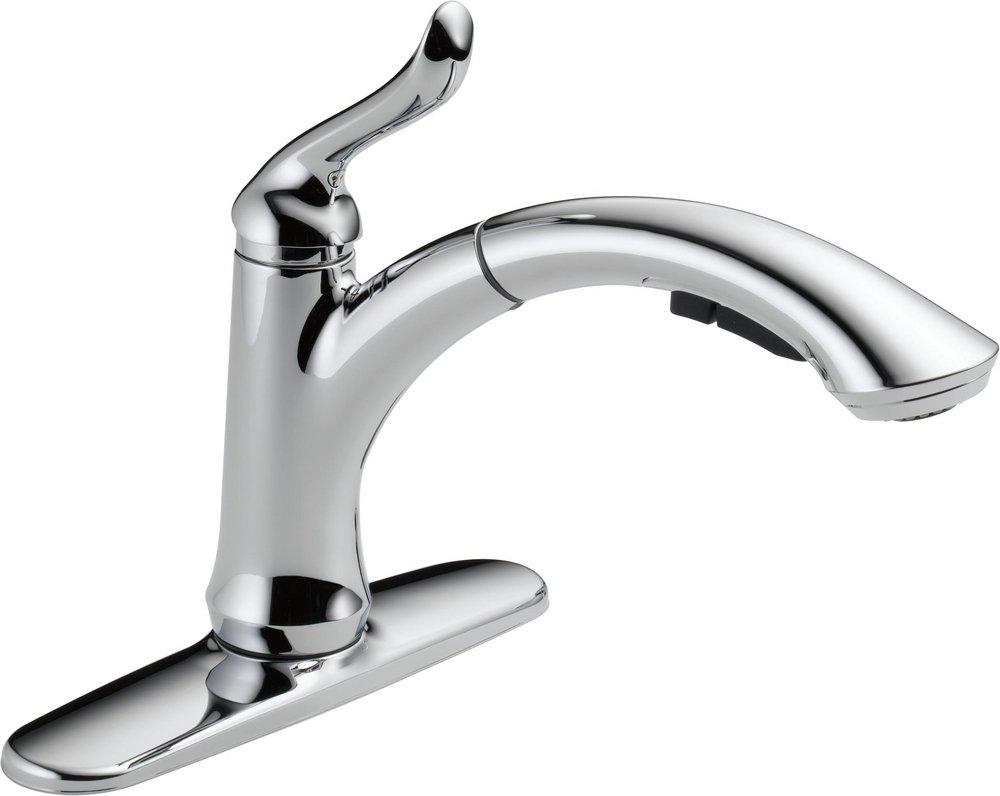 Delta Faucet Chrome Single Handle Pull Out Kitchen Faucet 