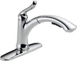 Single Handle Pull Out Kitchen Faucet in Chrome