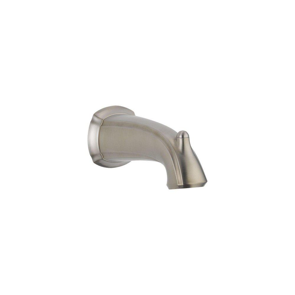 Delta Faucet Brilliance&reg; Stainless 6-1/2 in. Non-Diverter Tub Spout 