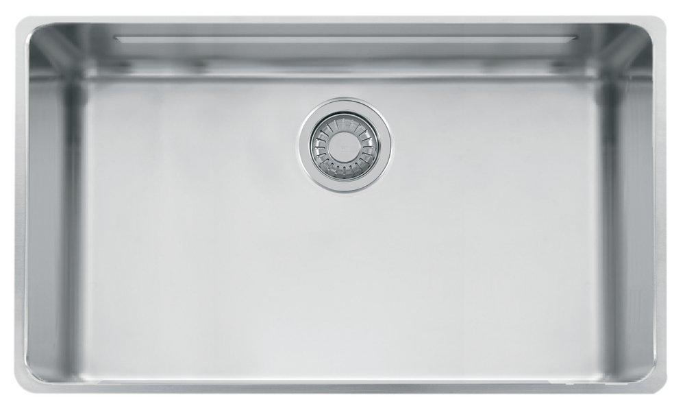 Franke Stainless Steel 28-3/4 x 16-7/8 in. No Hole Single Bowl Undermount Kitchen Sink 