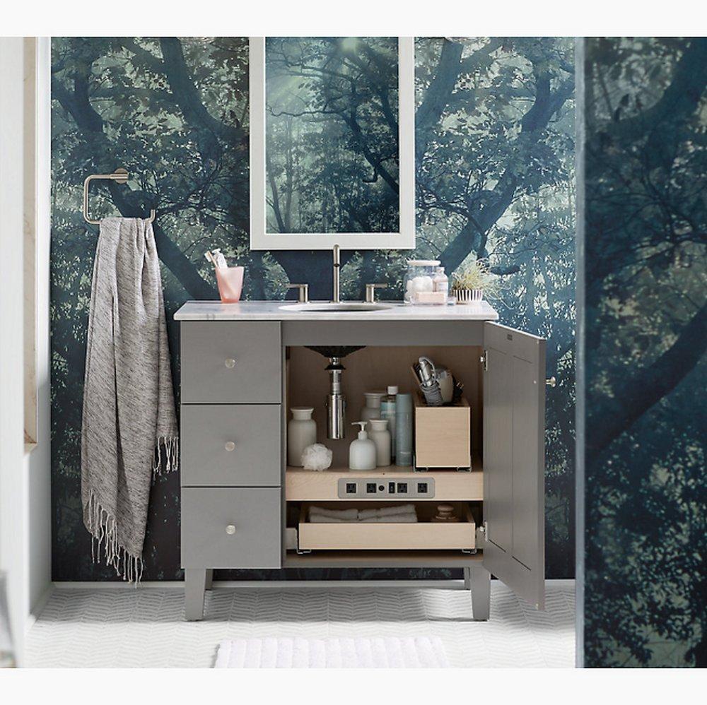 KOHLER Vibrant&reg; Polished Nickel Cabinet Knob 